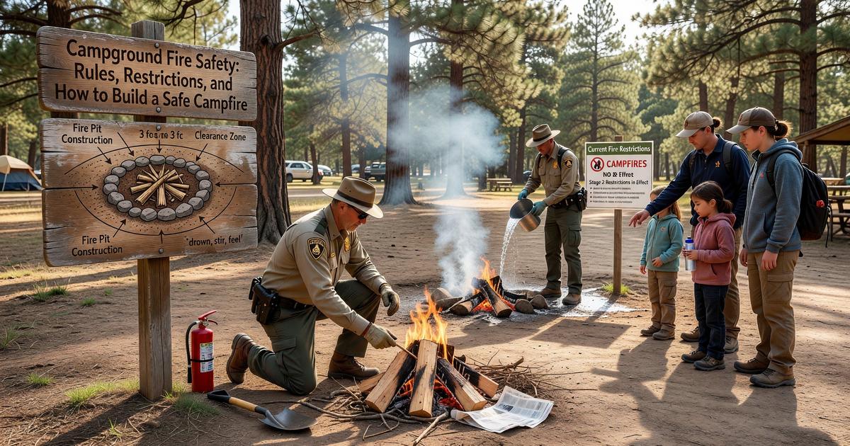 Campground Fire Safety: Rules, Restrictions, and How to Build a Safe Campfire