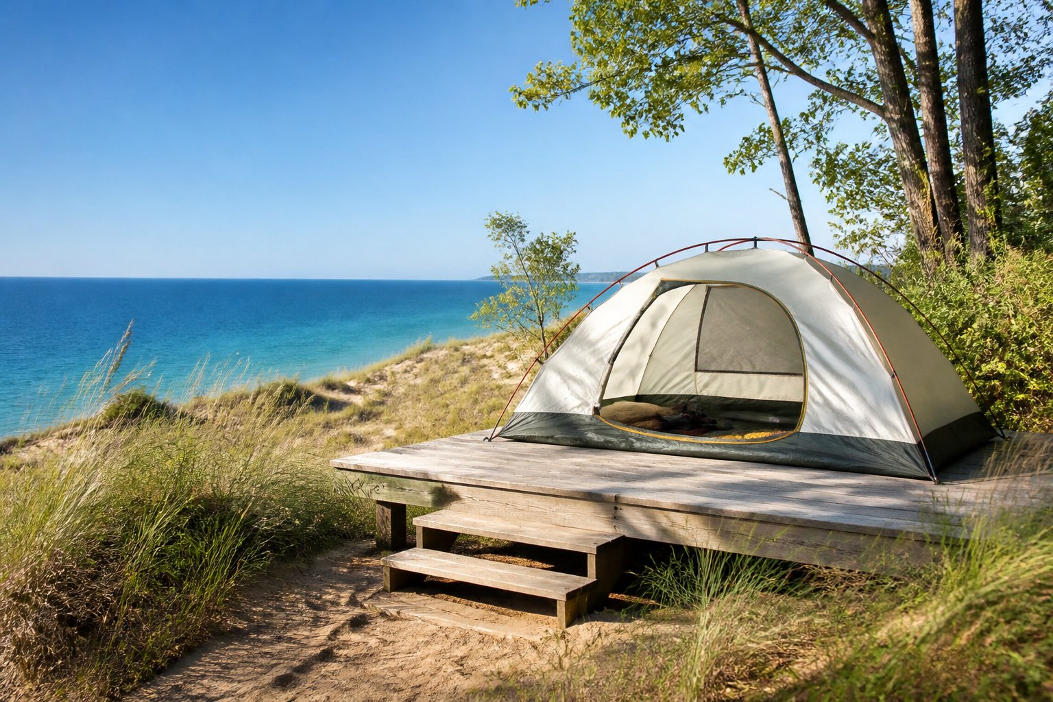 Great Lakes Dune Campgrounds: Sleeping Above the Shoreline