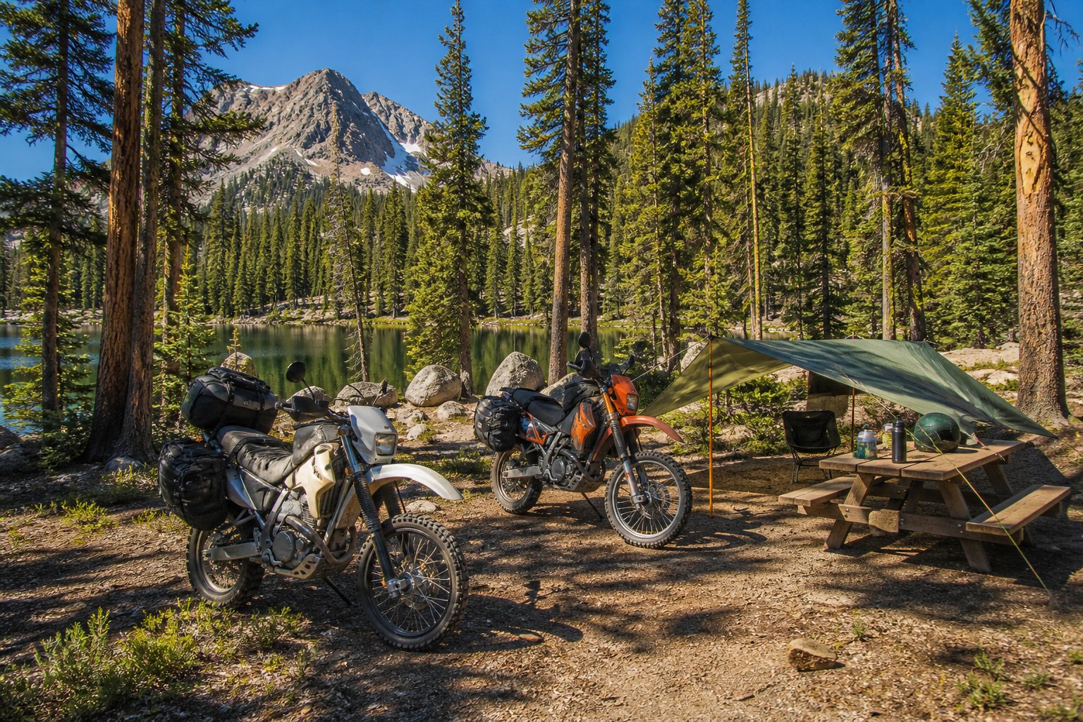 Motorcycle Camping: Two-Wheel Base Camps and Gear-Minimal Overnights